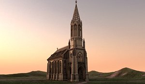 church 3d c4d