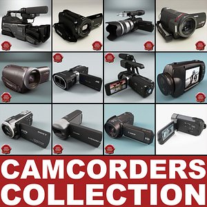 camcorders v5 3d model
