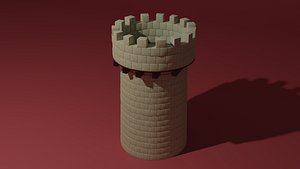 Stone tower 3D model