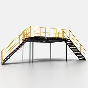 Industrial Mezzanine Floor 3D model