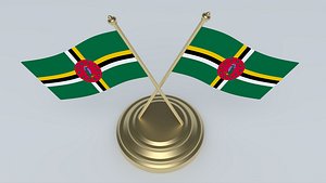Dominica Flag 3D Model