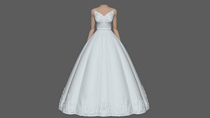 3D Model of Bride 1 with 1 body size ready for 3D Print