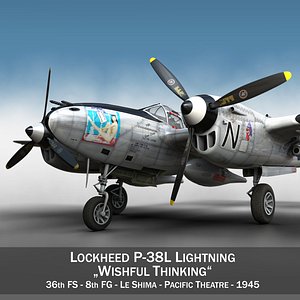 3d model lockheed lightning - wishful