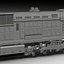 3d russian diesel train locomotive model