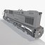 3d russian diesel train locomotive model