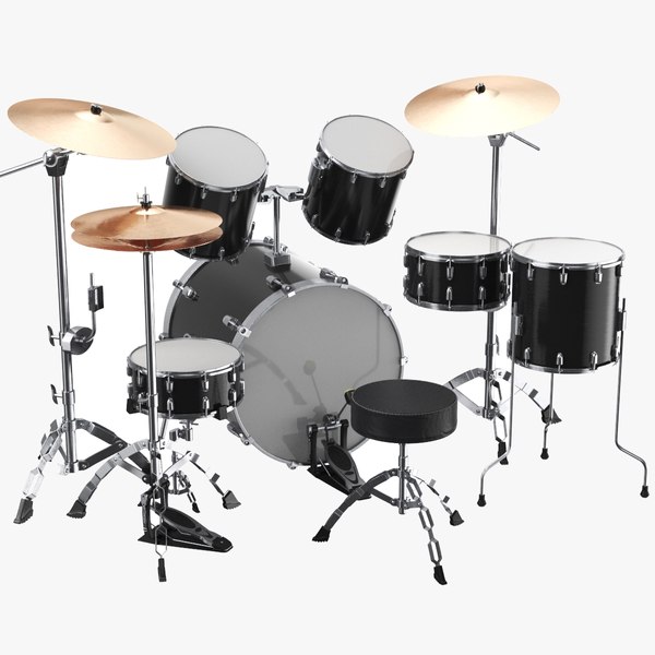 Black Drum Kit model