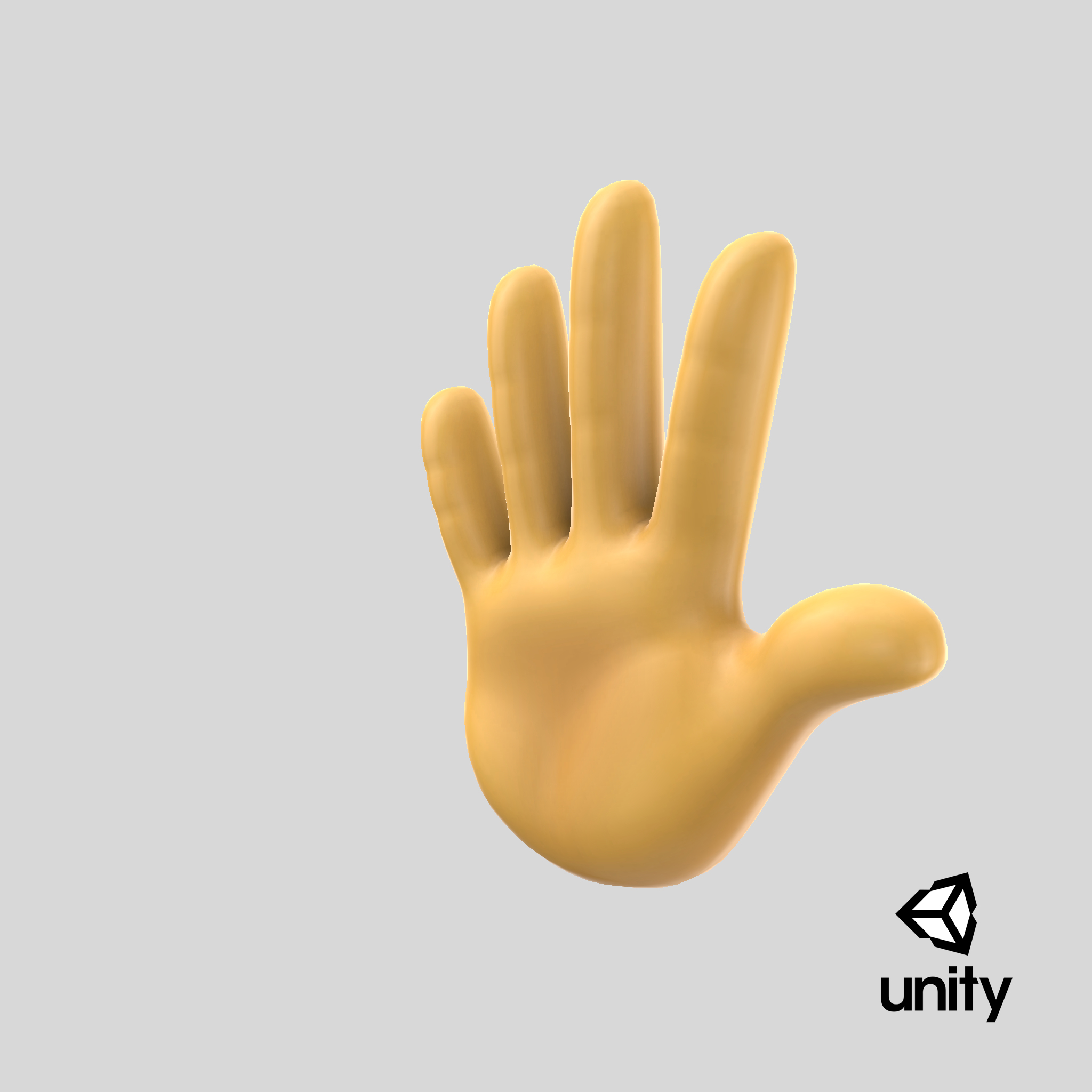 Hand mit gespreizten Fingern Emoji 3DModell TurboSquid 1549523