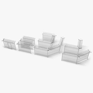 chain-link fence 3d 3ds