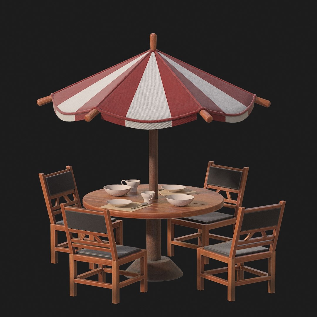 Table Chairs Model - TurboSquid 1427963