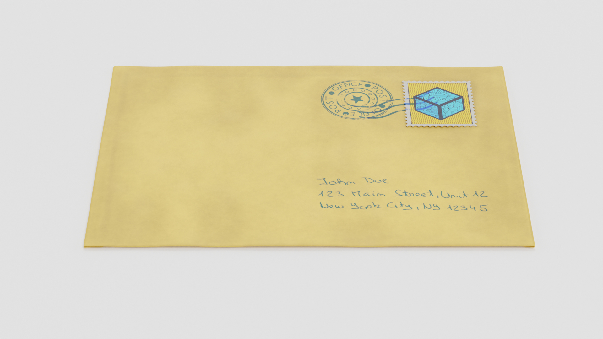 Envelope used model - TurboSquid 1692602