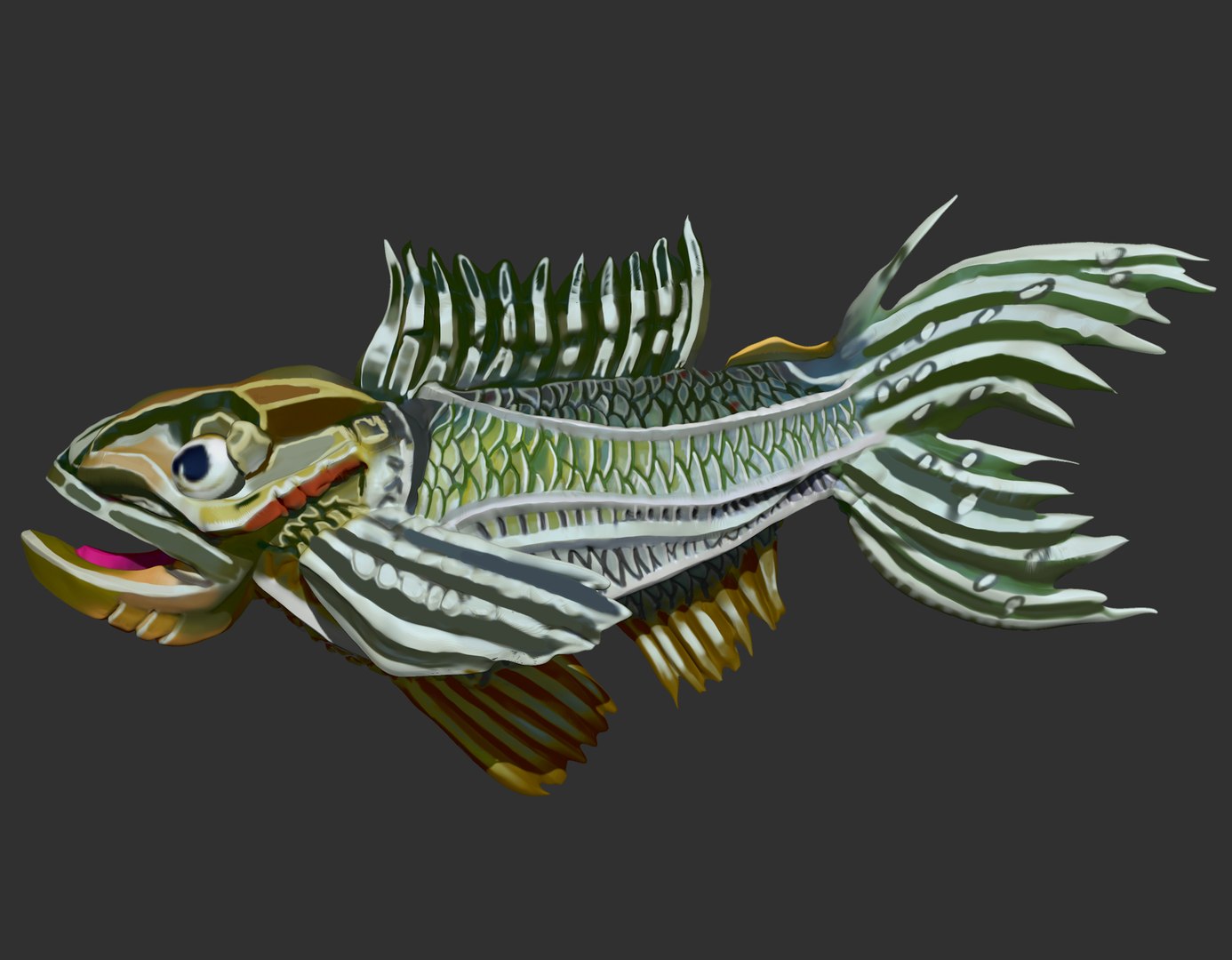 3D model fish concept design sculpt https://p.turbosquid.com/ts-thumb/Wc/CnrY1a/wK/fish2/jpg/1614709758/1920x1080/fit_q87/2d8f1aa37258fb5c664f6664f56ecba2981fc4b0/fish2.jpg