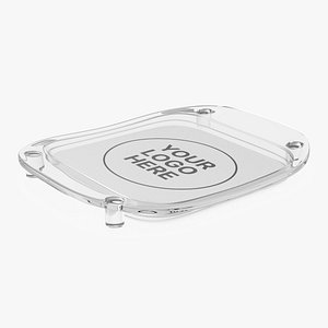 Plastic Cash Tray White 3D model