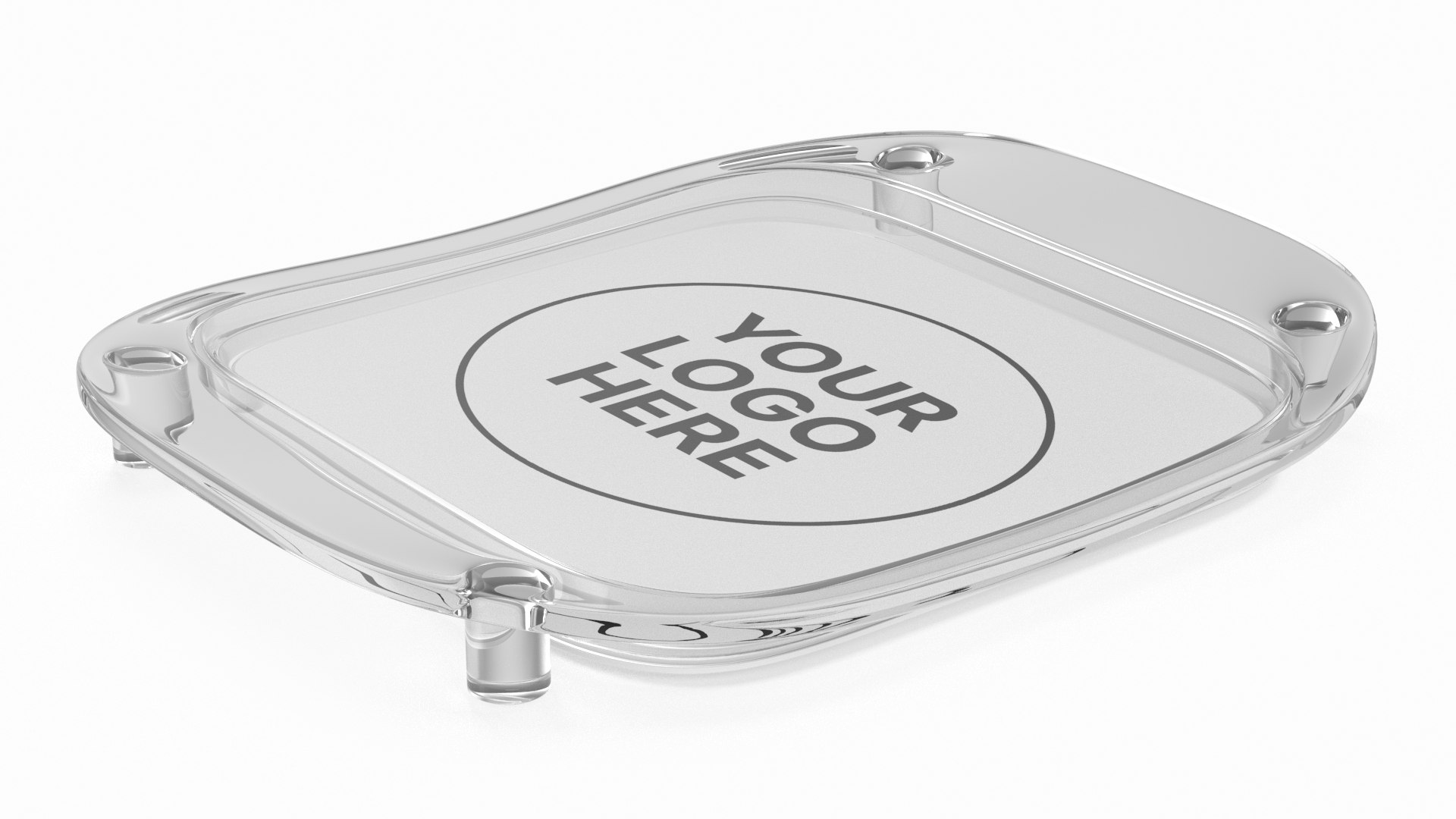 Plastic Cash Tray White 3D model preview