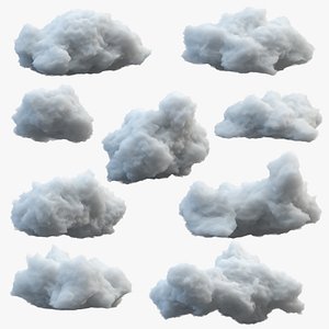 3D Photorealistic clouds SET 9 - png