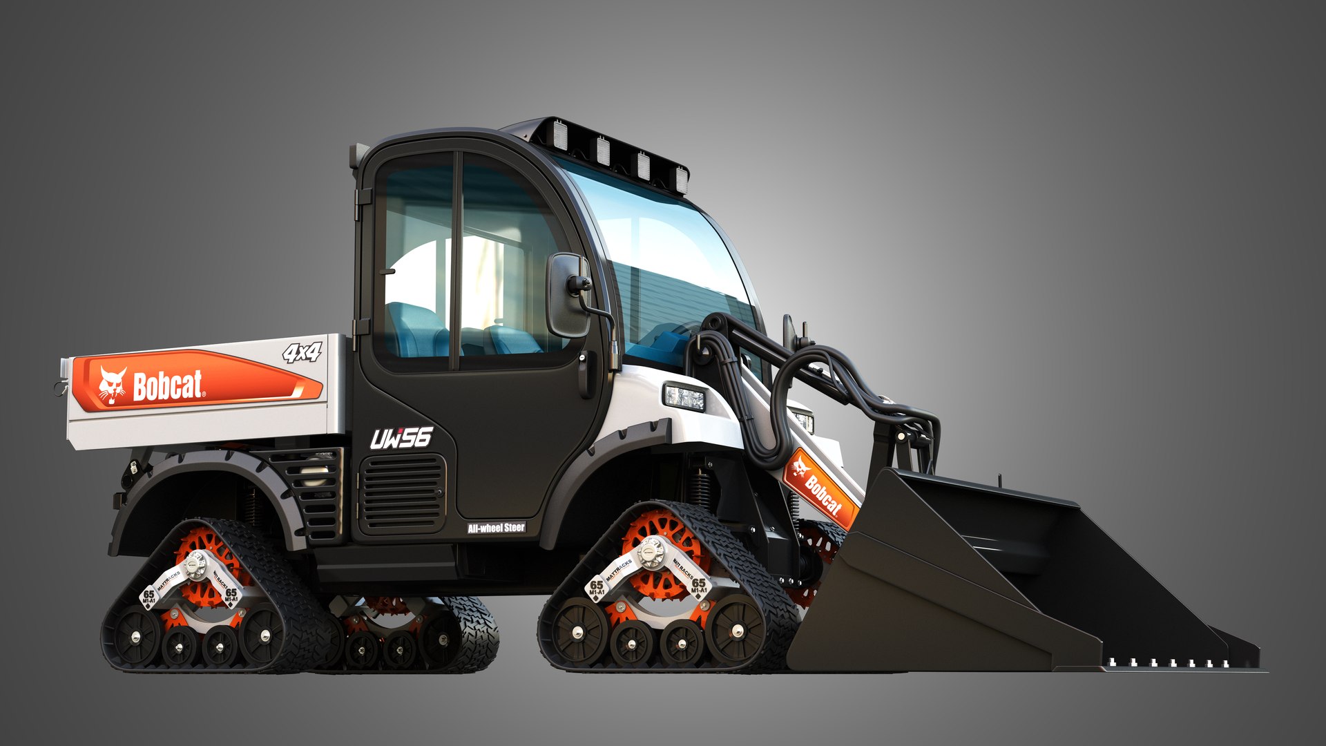 UW56 - Toolcat Quad Tracks - Utility Work Machine - Bucket 3D ...