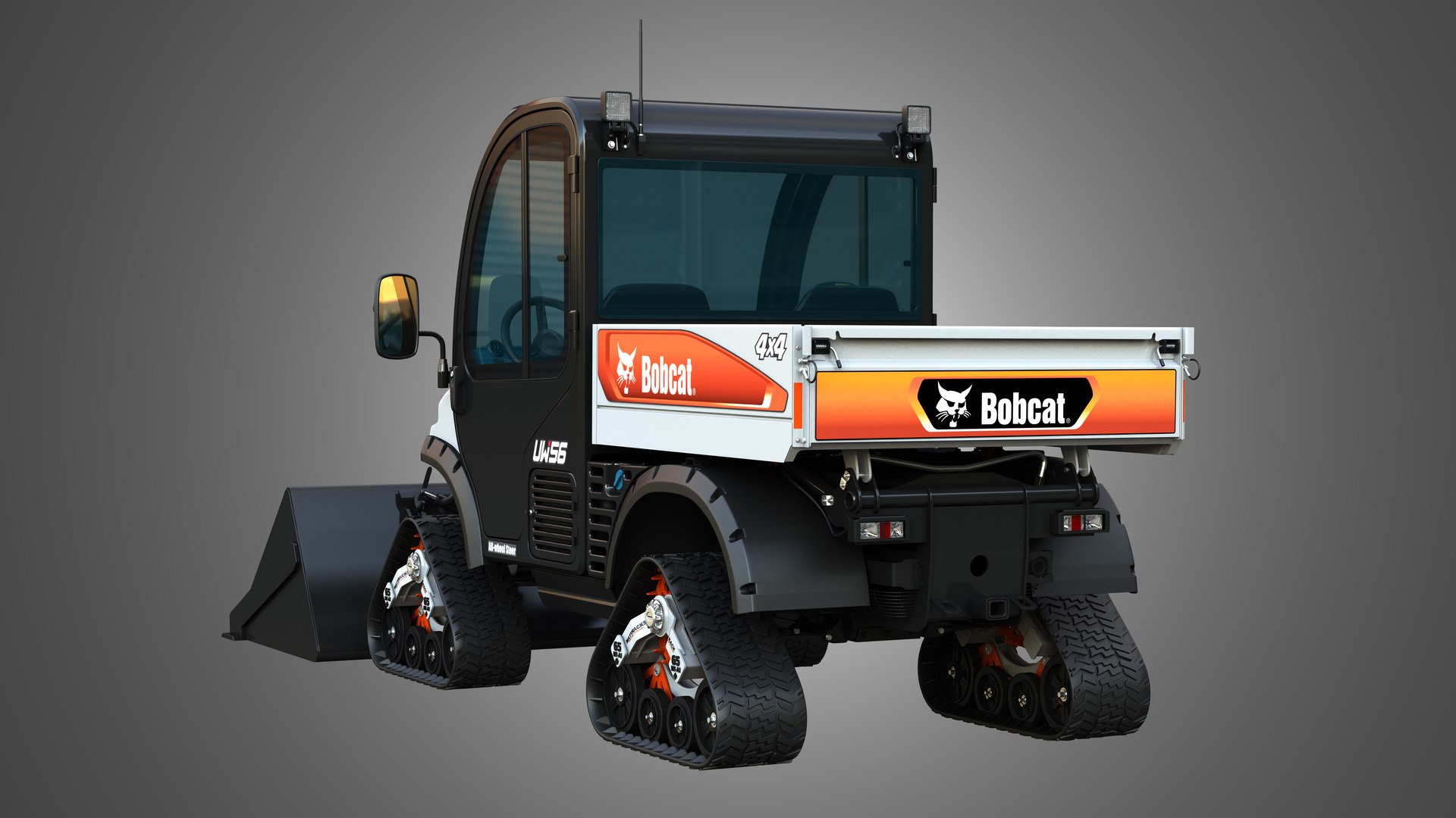 UW56 - Toolcat Quad Tracks - Utility Work Machine - Bucket 3D ...