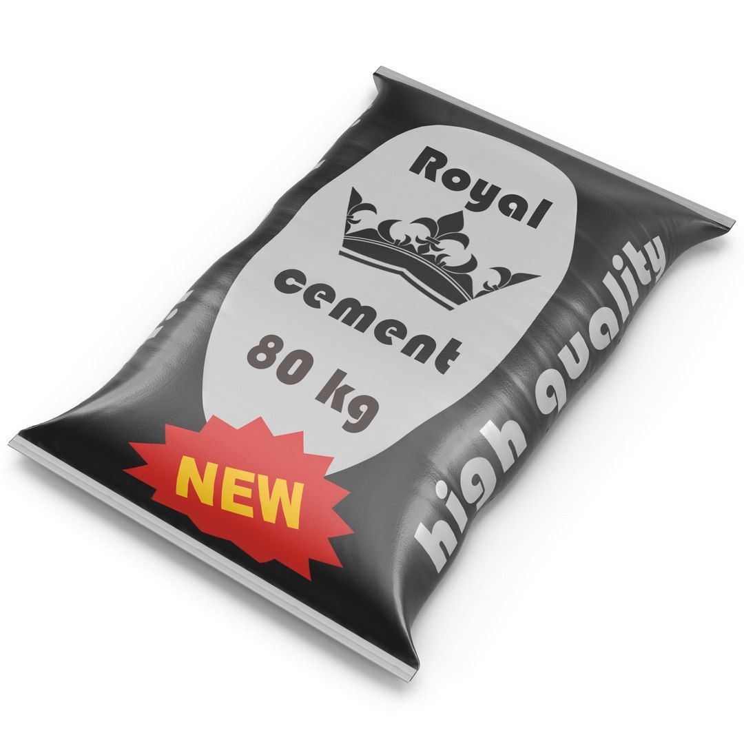 Cement Bag 3D model preview