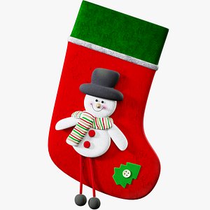 3D Christmas Sock model
