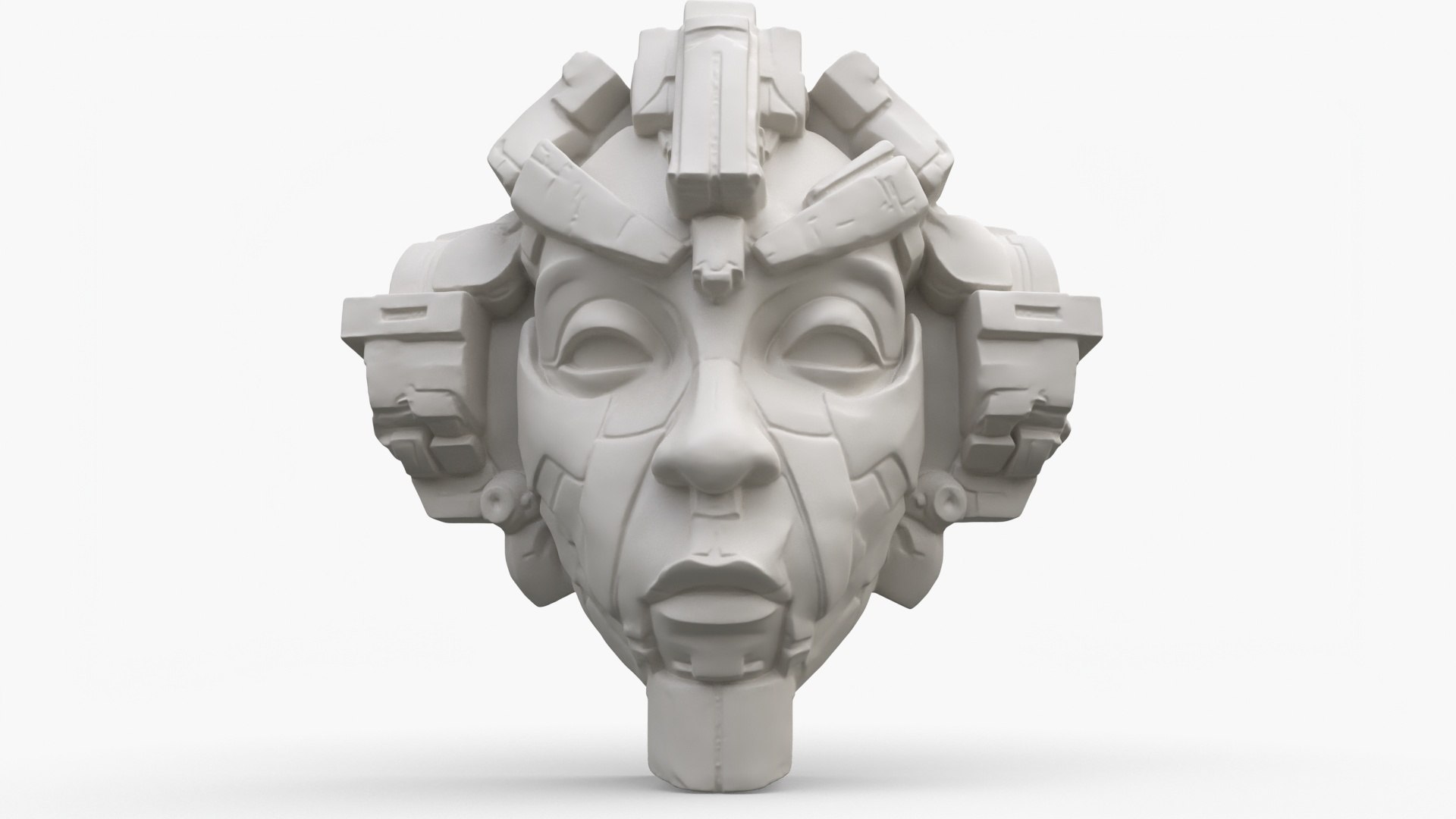 3D Aztec Mask 9 Model - TurboSquid 2202594