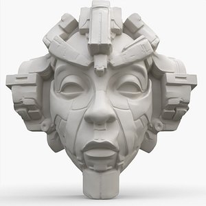 3D Aztec Mask 9 model
