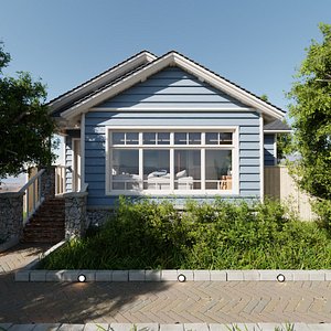 SHC Modular Classic Style American House 3 3D