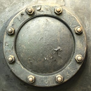 riveted metal 3d model