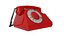 Telefono vintage rosso