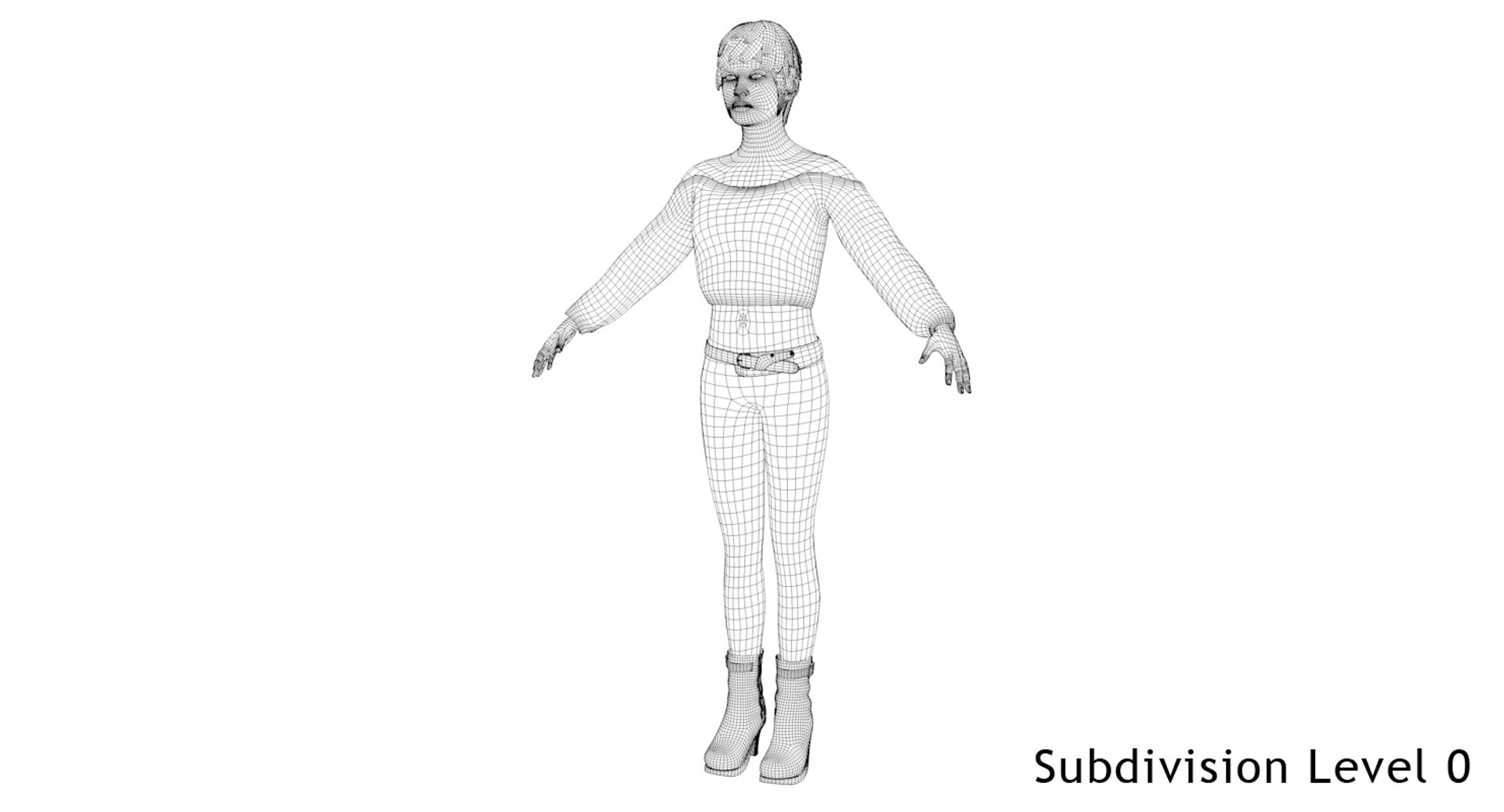 3d female woman girl