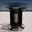 MJB  DESIGN GAS FIRE HEATER TABLE