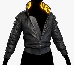 Cyberpunk Black Jacket 3D model