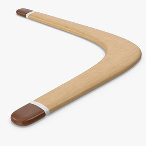 Wooden Boomerang 3D model