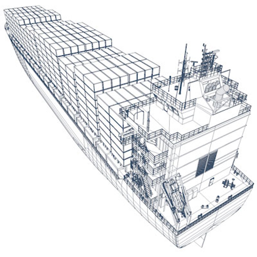 Container Vessel 3d Model