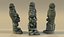 Ancienne Statue Idole Sadhu // Haut et Bas Poly