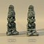 Ancienne Statue Idole Sadhu // Haut et Bas Poly