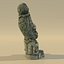 Ancienne Statue Idole Sadhu // Haut et Bas Poly