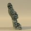 Ancienne Statue Idole Sadhu // Haut et Bas Poly