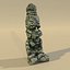 Ancienne Statue Idole Sadhu // Haut et Bas Poly