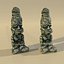 Ancienne Statue Idole Sadhu // Haut et Bas Poly