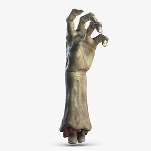3D halloween zombie hand 1 model