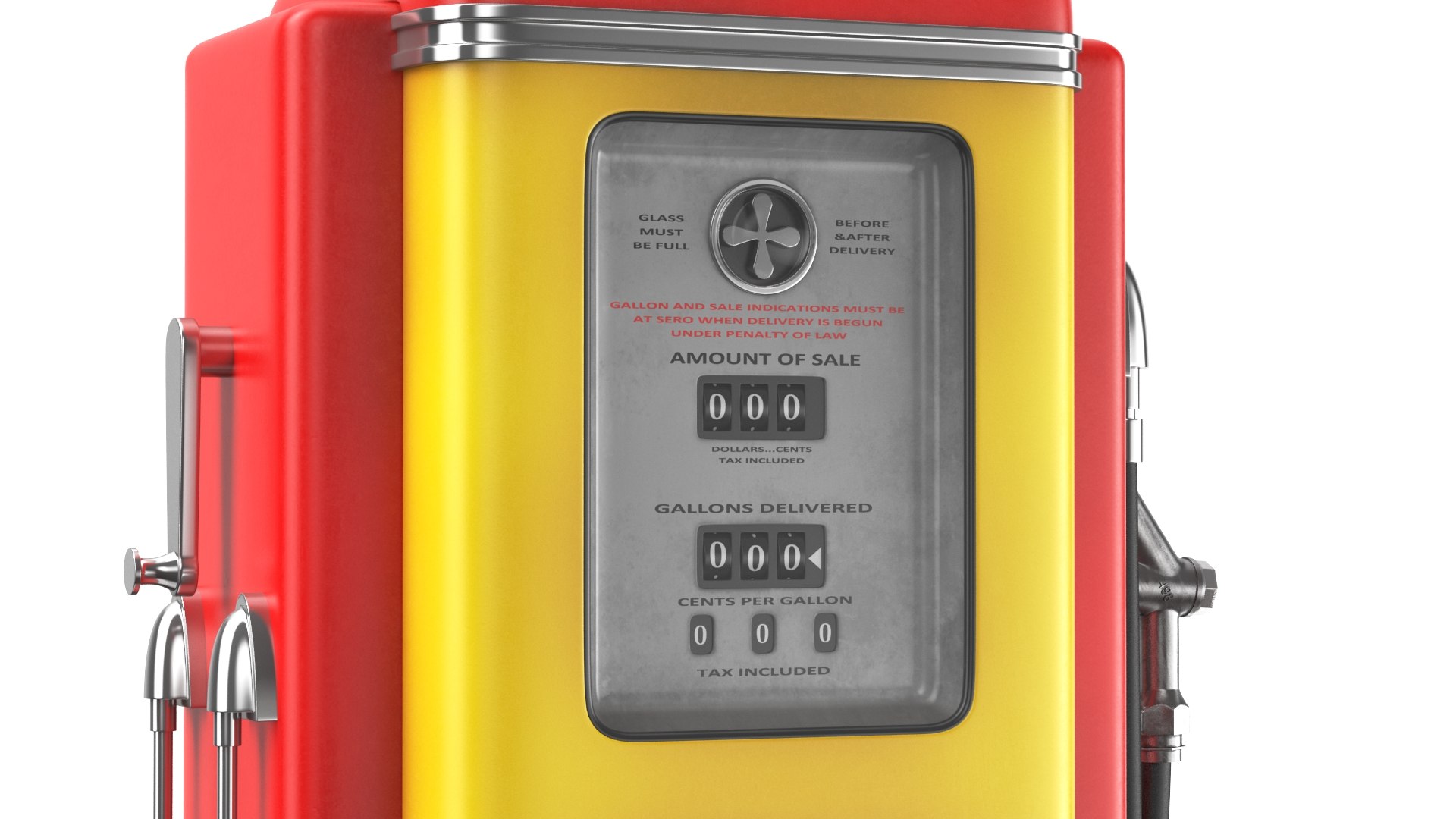 Retro Shell Gas Pump 3D Model - TurboSquid 2017066