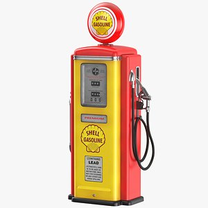 Retro Shell Gas Pump