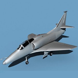 Douglas TA-4M Skyhawk V00 Bare Metal 3D model
