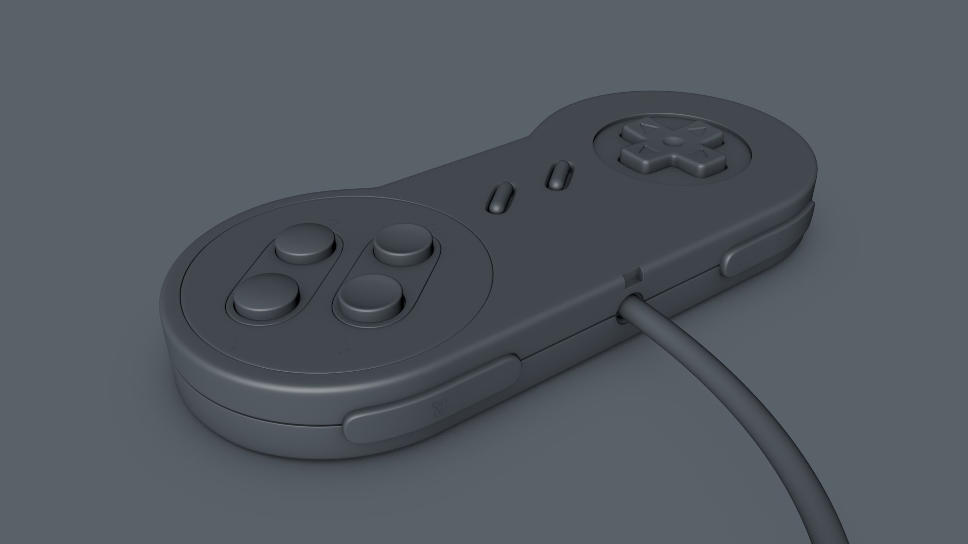 3D super nes controller - TurboSquid 1279980