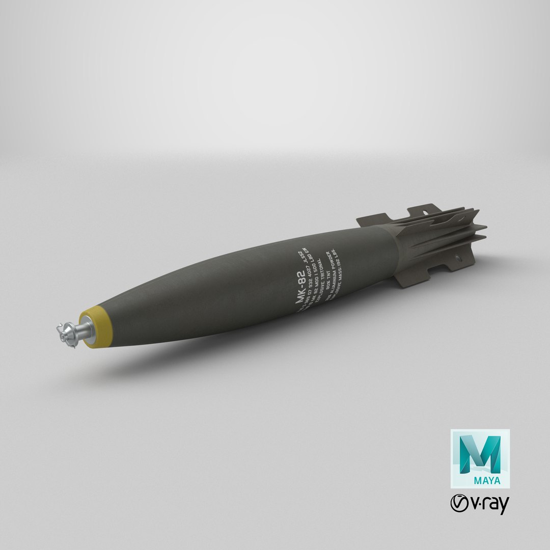 3D MK-82 General Purpose Bomb Olive https://p.turbosquid.com/ts-thumb/Wd/8YeRXb/No/stemcell_maya_vray_render/png/1745834962/1920x1080/fit_q87/15f29c53cf1a2077a69df52d8b421daa575b2bb8/stemcell_maya_vray_render.jpg