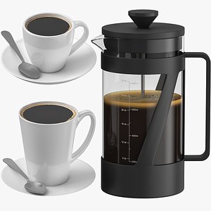 3D model French Press Collection