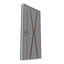 Modern Design White Metal Steel Door with Wooden Details model 3D model