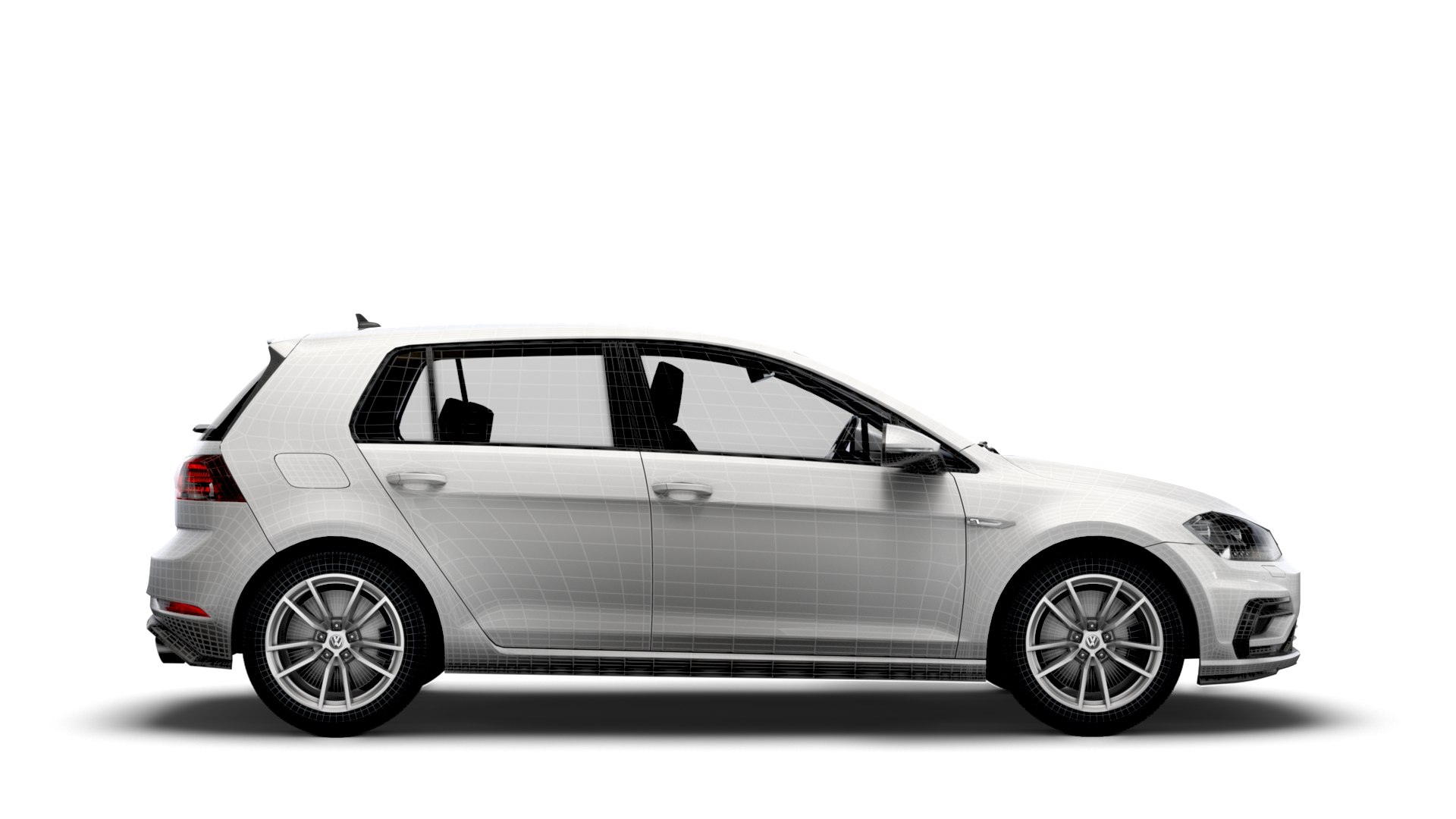 3D Volkswagen Golf R 5door Typ 5G 2017 - TurboSquid 1851946