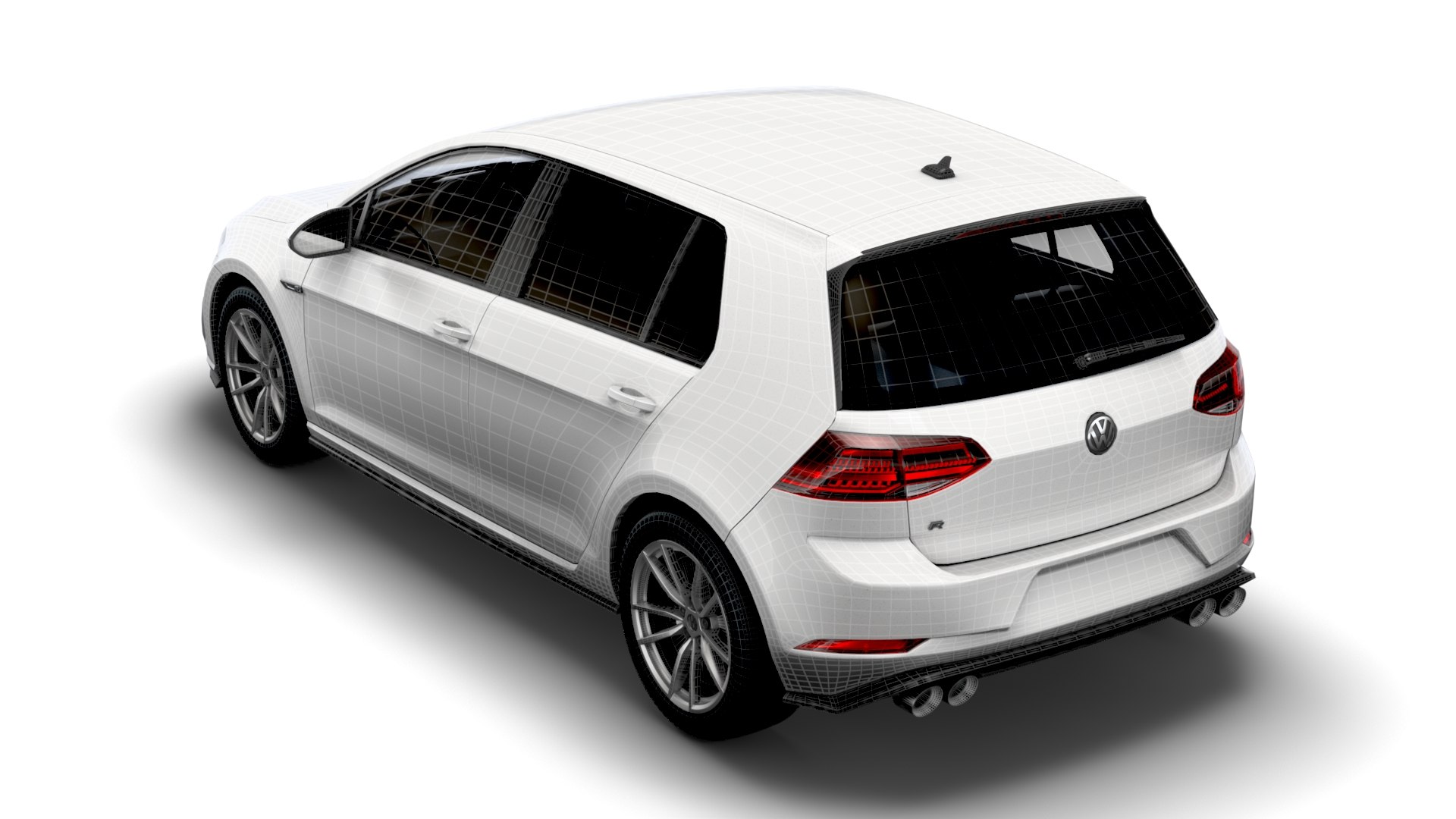 3D Volkswagen Golf R 5door Typ 5G 2017 - TurboSquid 1851946