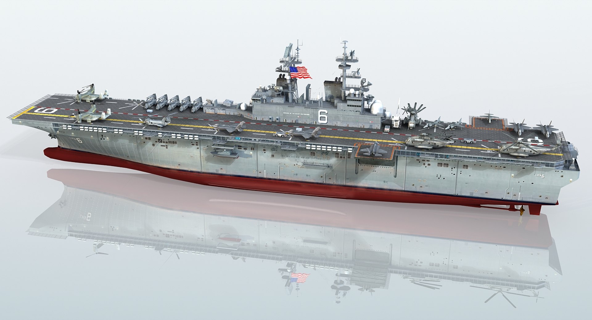 Uss America Lha-6 3d 3ds