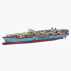 Loaded Maersk McKinney Container Ship